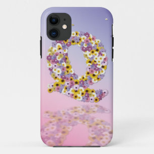 Flower letter Q iPhone 11 Case