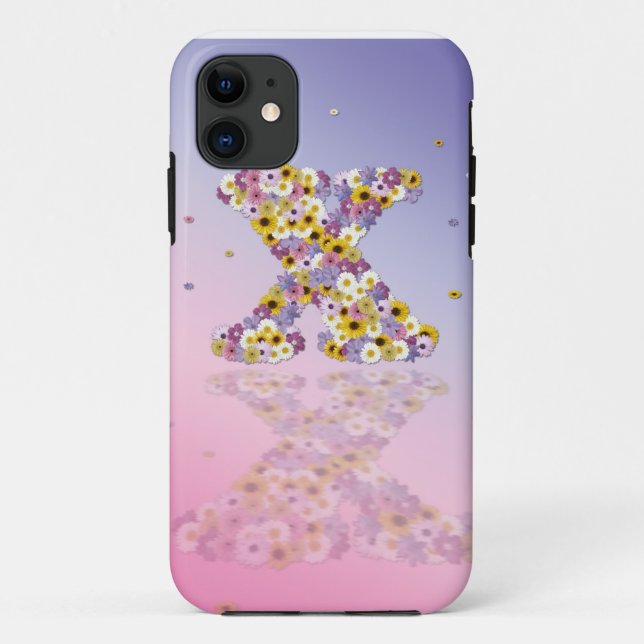 Flower letter x Case-Mate iPhone case (Back)