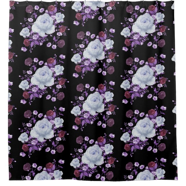 FLOWER Light Switch Cover Shower Curtain (Front)