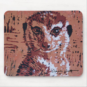Flower linocut - Mousepad