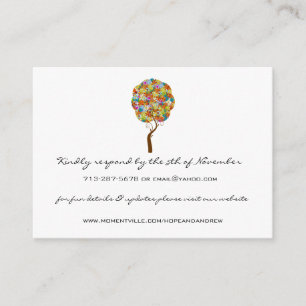 Flower Love Tree Response and Website Cards