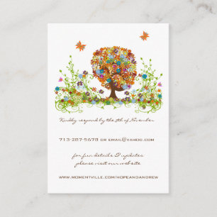 Flower Love Tree Response and Website Cards