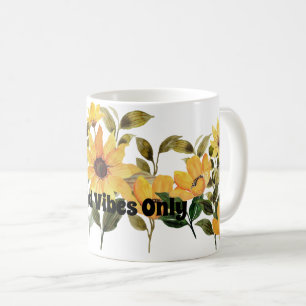 Flower Lover Coffee Drinker, Yellow Daisy Mug