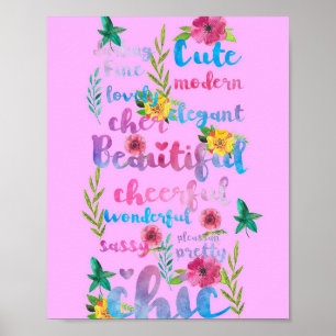 Flower Lover Flower Cute Modern Beautiful Poster