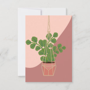 Flower Lover Flower Vase Art RSVP Card