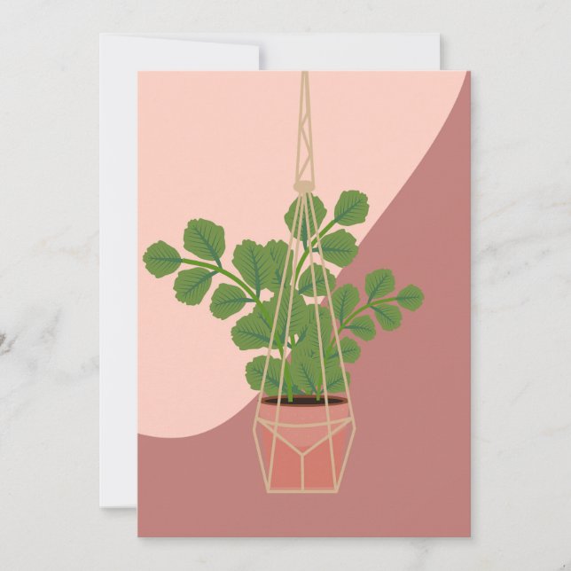 Flower Lover | Flower Vase Art Save The Date (Front)