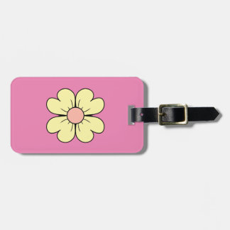flower luggage tag