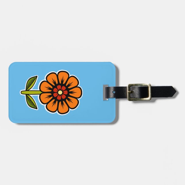 Flower Luggage Tag (Front Horizontal)