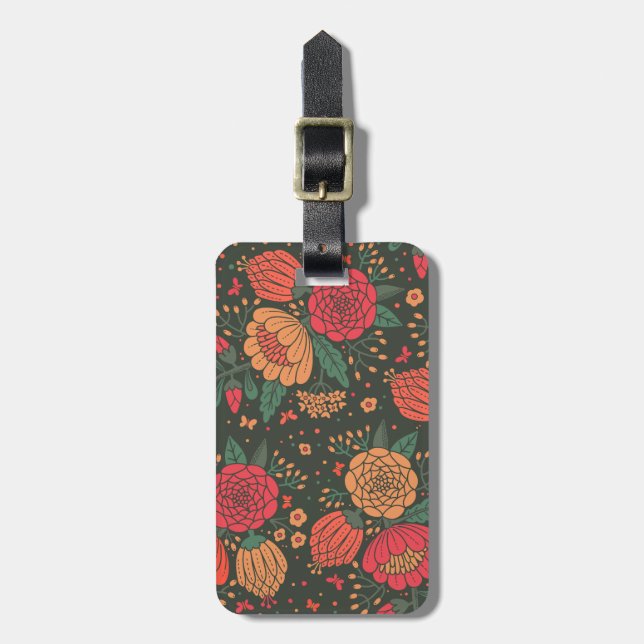 flower luggage tag (Front Vertical)