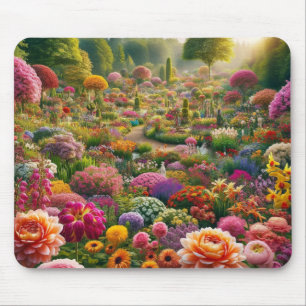 Flower magic – a paradise of colours mouse pad