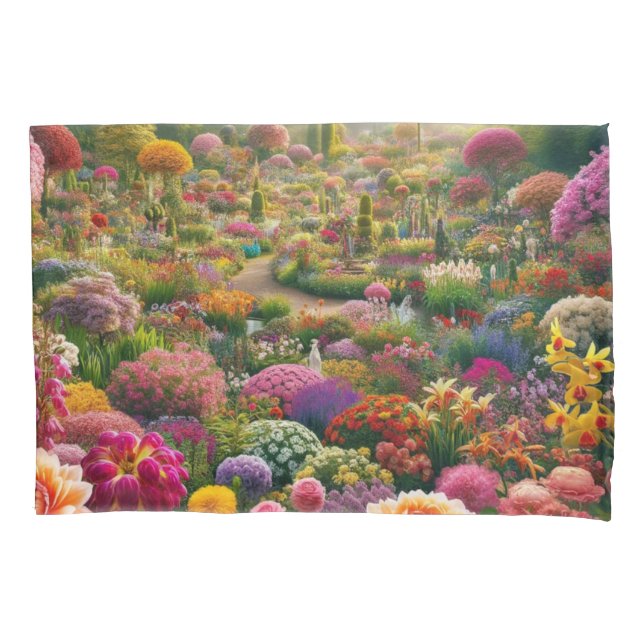 Flower magic – a paradise of colours pillowcase (Front)