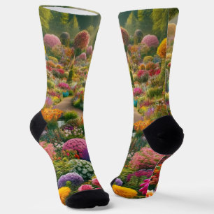 Flower magic – a paradise of colours socks
