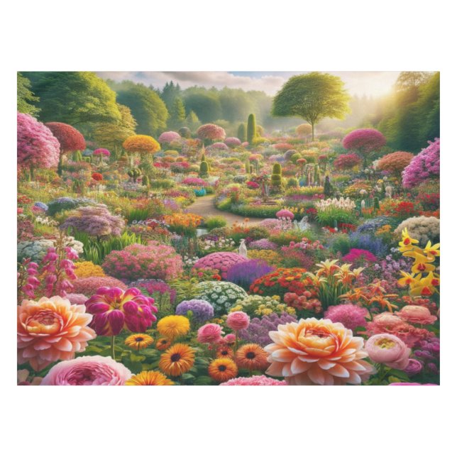 Flower magic – a paradise of colours tablecloth (Front (Horizontal))