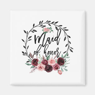 Flower Maid Of Honour Shower Wedding Bachelorette  Magnet