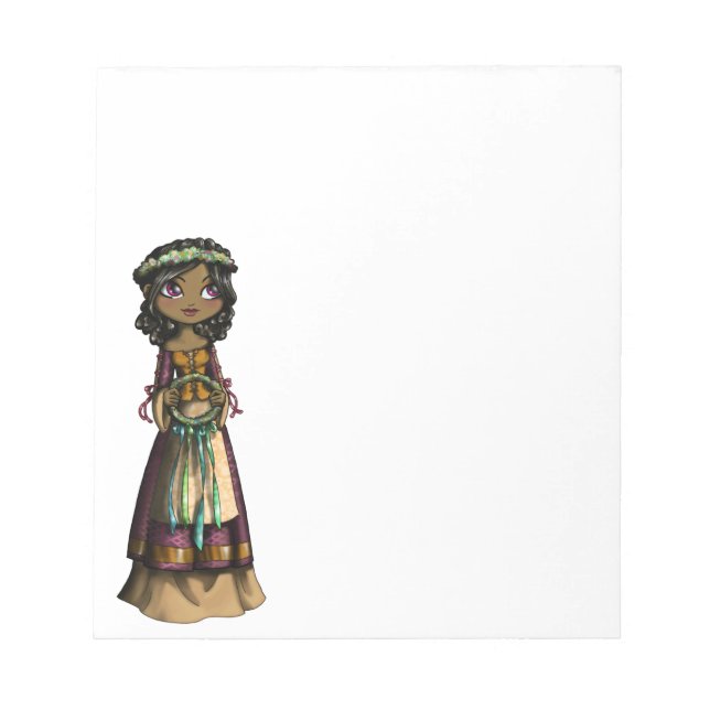  Flower Maiden Notepad (Front)