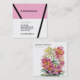 Flower majestic  square business card