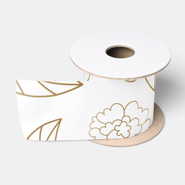 Flower Mandala 2 Satin Ribbon (Spool)