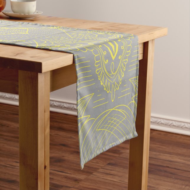 Flower Mandala 4 Short Table Runner (In Situ)