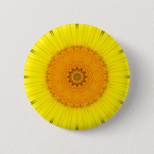 Flower Mandala 6 Cm Round Badge
