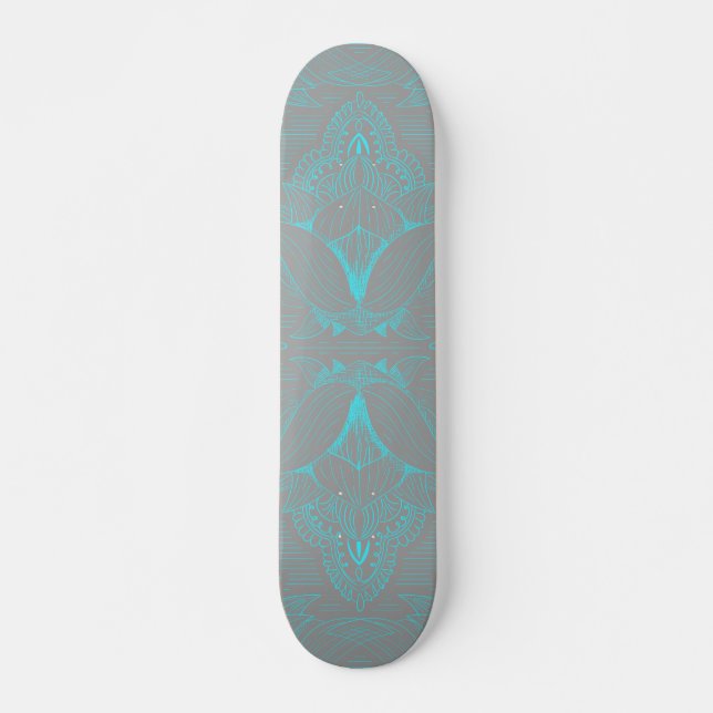 Flower Mandala 6 Skateboard (Front)