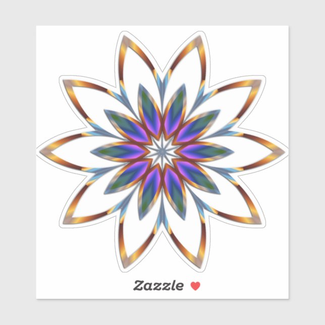Flower Mandala, delicate and decorative, (Sheet)