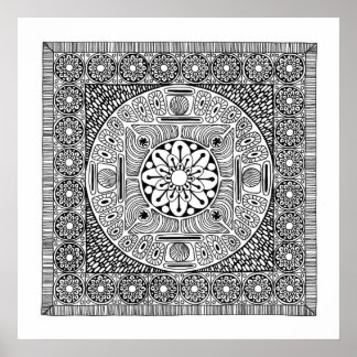 Flower Mandala II Poster
