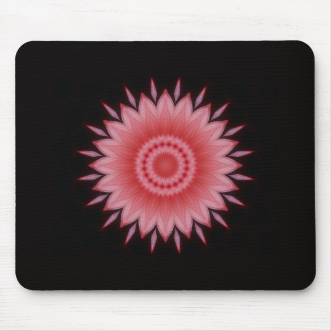 Flower Mandala in Pink Mouse Pad (Front)