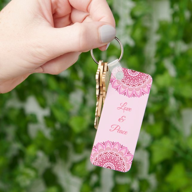 Flower Mandala Keychain (Hand)