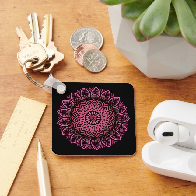 Flower Mandala Keychain (Desk)