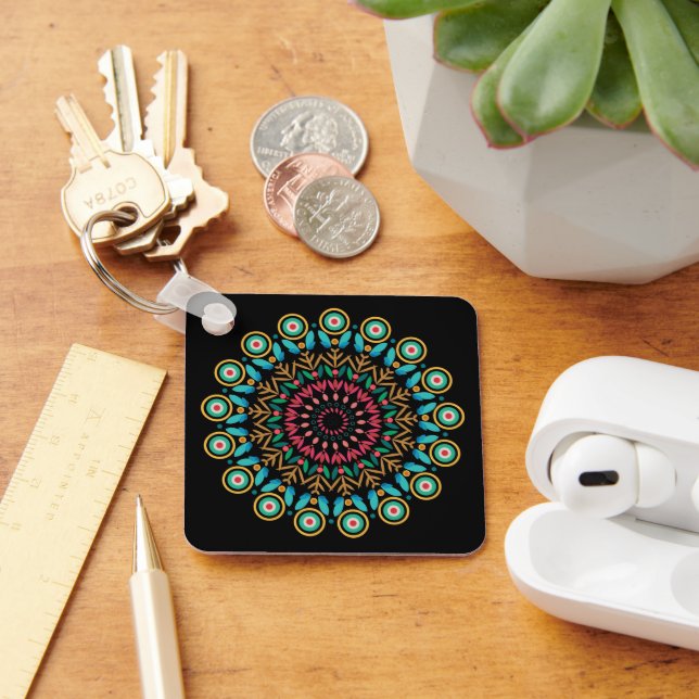 Flower Mandala Keychain (Desk)