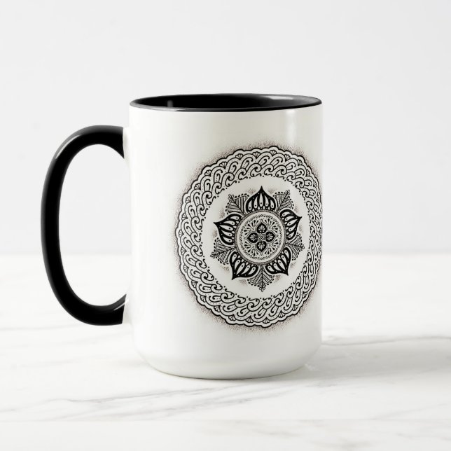 Flower Mandala Mug (Left)