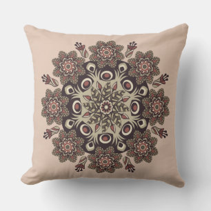 flower mandala pillow