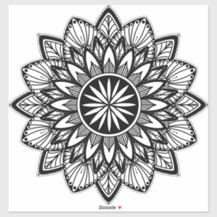 Flower Mandala Sticker   Mandala Sunflower