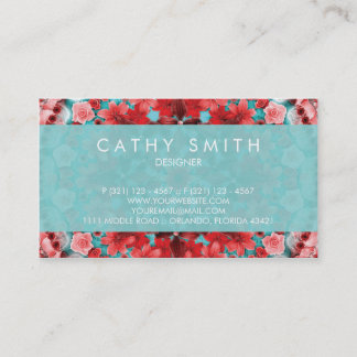 Flower Mandala Unique Business Card