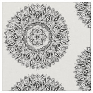Flower mandala w/ seed of life fabric