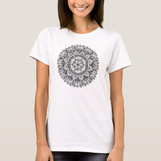 Flower mandala w/ seed of life T-Shirt