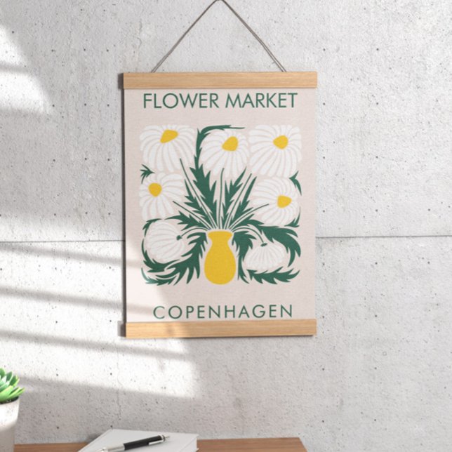 Flower Market  Abstract Retro Daisy Poster (Creator Uploaded)