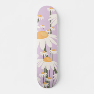 Flower Market Amsterdam Abstract Retro Daisies Skateboard