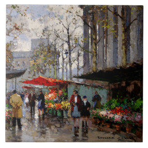 Flower Market at La Madeleine Ceramic Tile