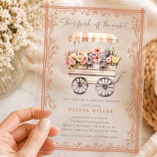 Flower Market Bridal Shower Invitation