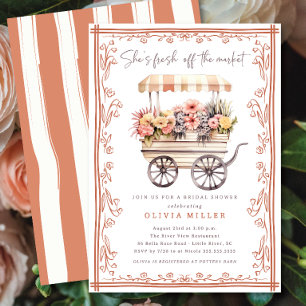 Flower Market  Bridal Shower Invitation