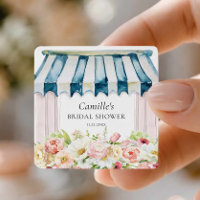 Flower Market Bridal Shower Square Sticker