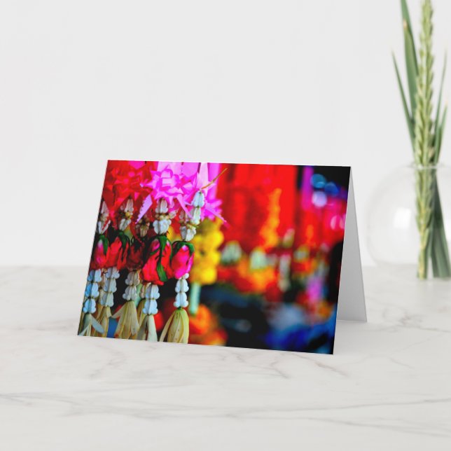 Flower Market, Chiang Mai Card (Front)