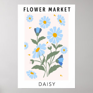 Flower Market Daisy Poster