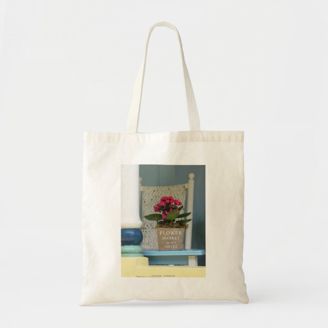 Flower Market Flower Pot - Martha's Vineyard Tote Bag (Front)