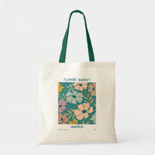 Flower Market Madrid Print Tote Bag