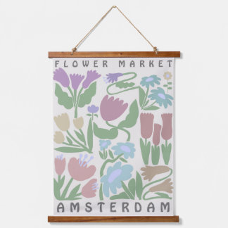 Flower Market Tapestry Amsterdam Art Floral Art