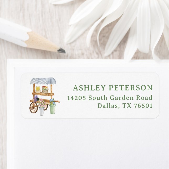 Flower Market Theme Return Address Label (Insitu)