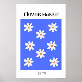 Flower Market Tokyo Poster