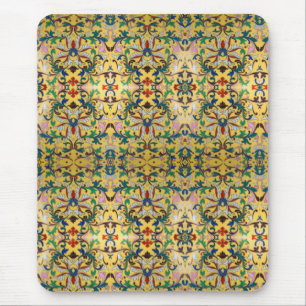 Flower Market Vintage Yellow Wildflower Botanical Mouse Pad